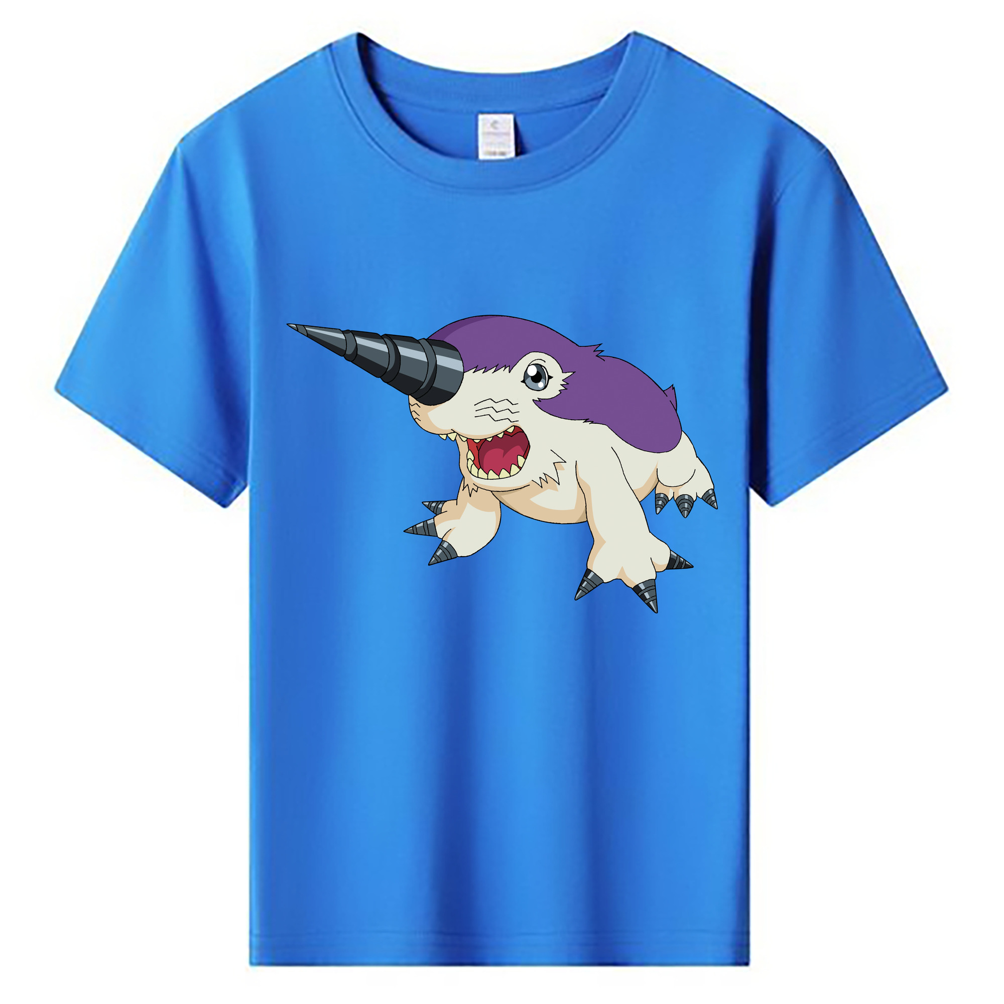 （画像用） Digimon デジタルモンスター/デジモン 綿100％キッズTシャツ（フロントプリント）